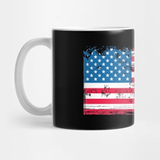 American Flag Rodeo Bronc Horse Riding Cow Cow Mug